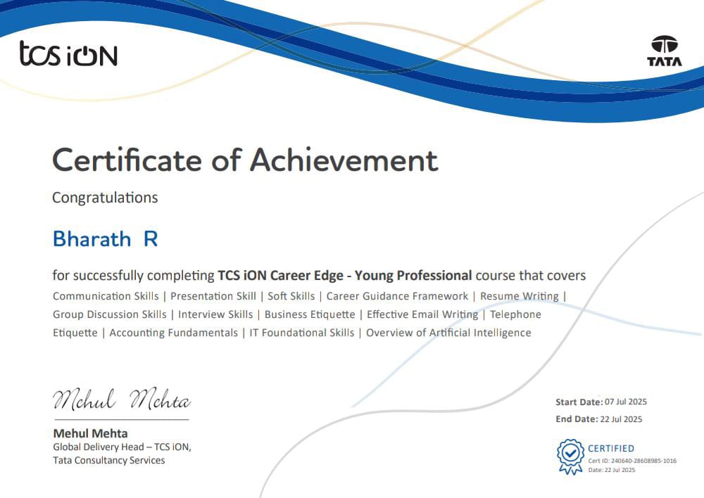 TCS ION Certification